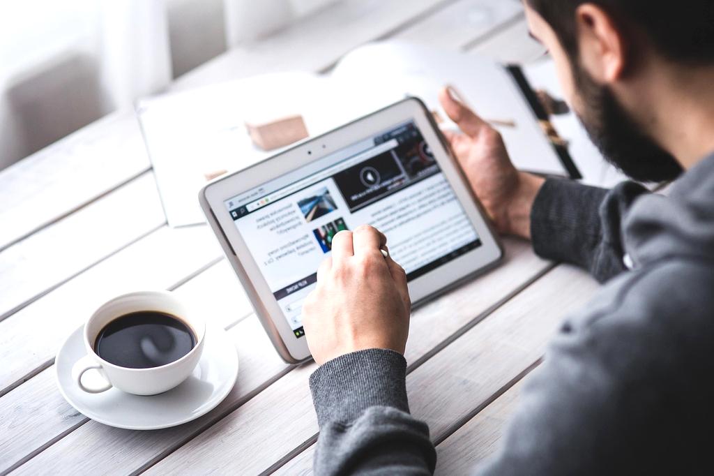 Modern digital workspace with advanced technology devices